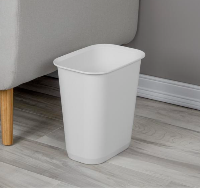 WASTEBASKET-3 GALLON – OPEN TOP – WHITE