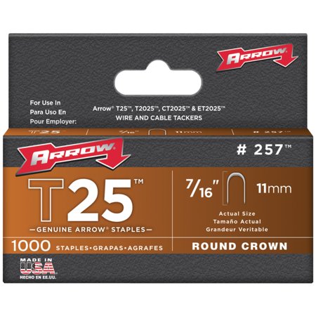 ARROW STAPLES #257-T25M-7/16"
