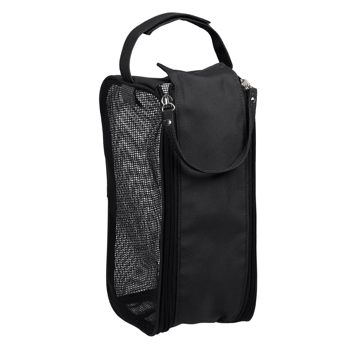 MESH TOILETRY BAG - BLACK
