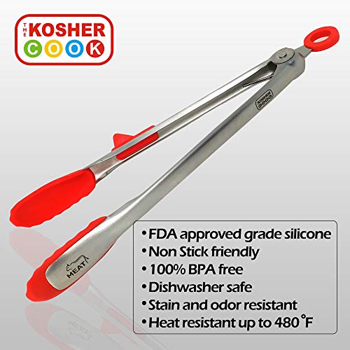 12" Locking Tongs - Meat 5