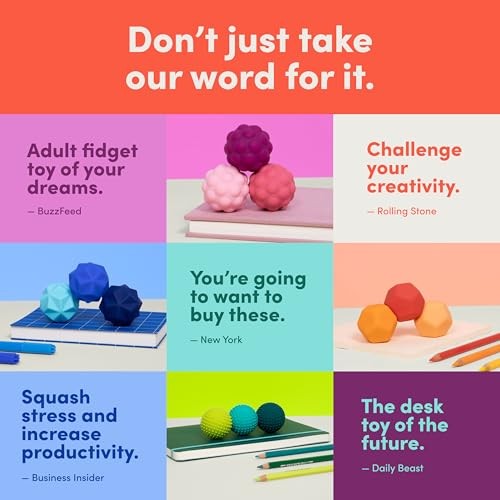 Speks Odds Soft Silicone Fidget Magnets | Silent Stress Relief Toys | Textured Magnetic Balls for Adults & Teens 14+ Orange Planes