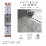 PVC Bubbles Non Slip Bath Mat - Clear