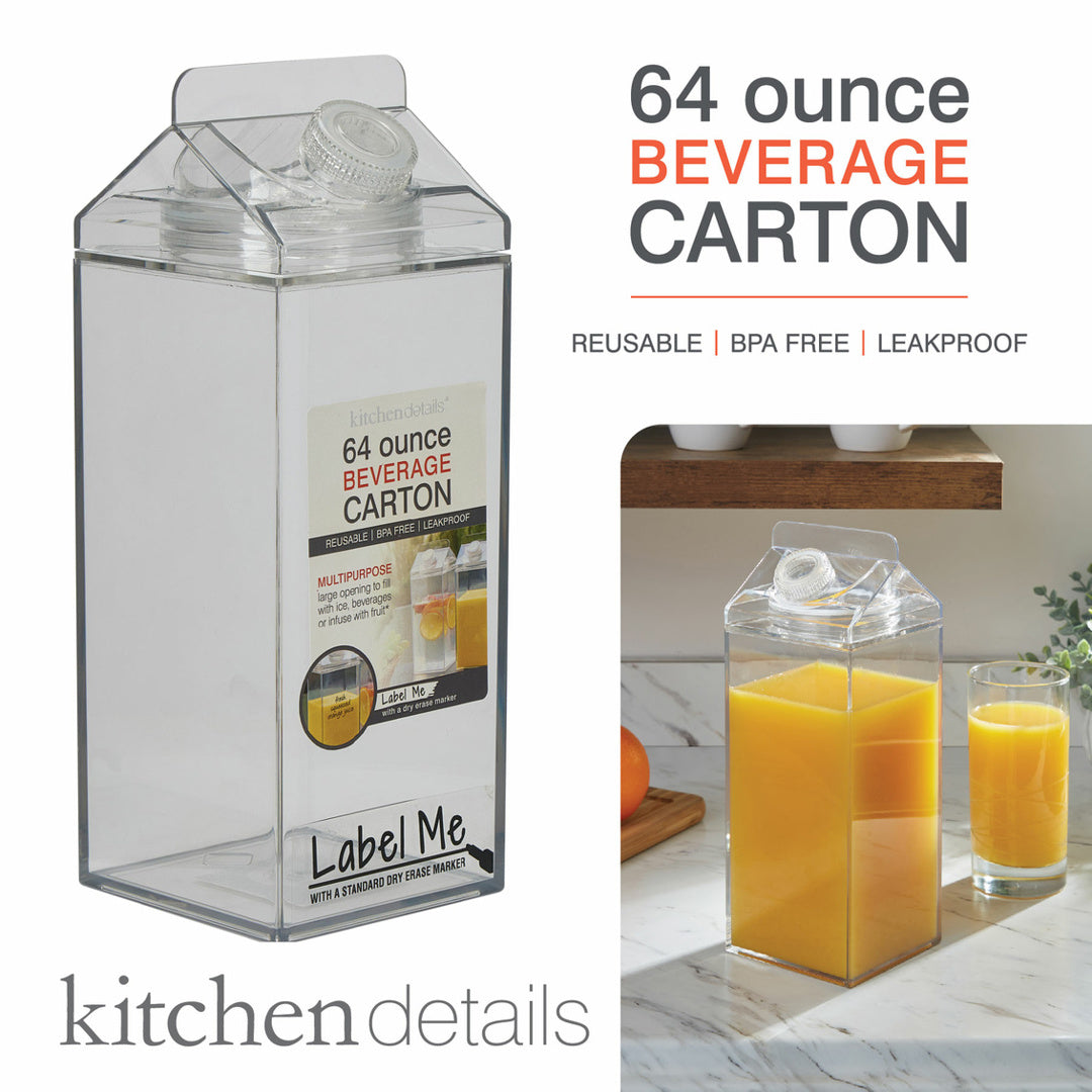 Lucite 64 Oz Beverage Bottle