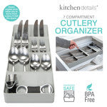 Kitchen Drawer Cutlery Organizer 7 Slot