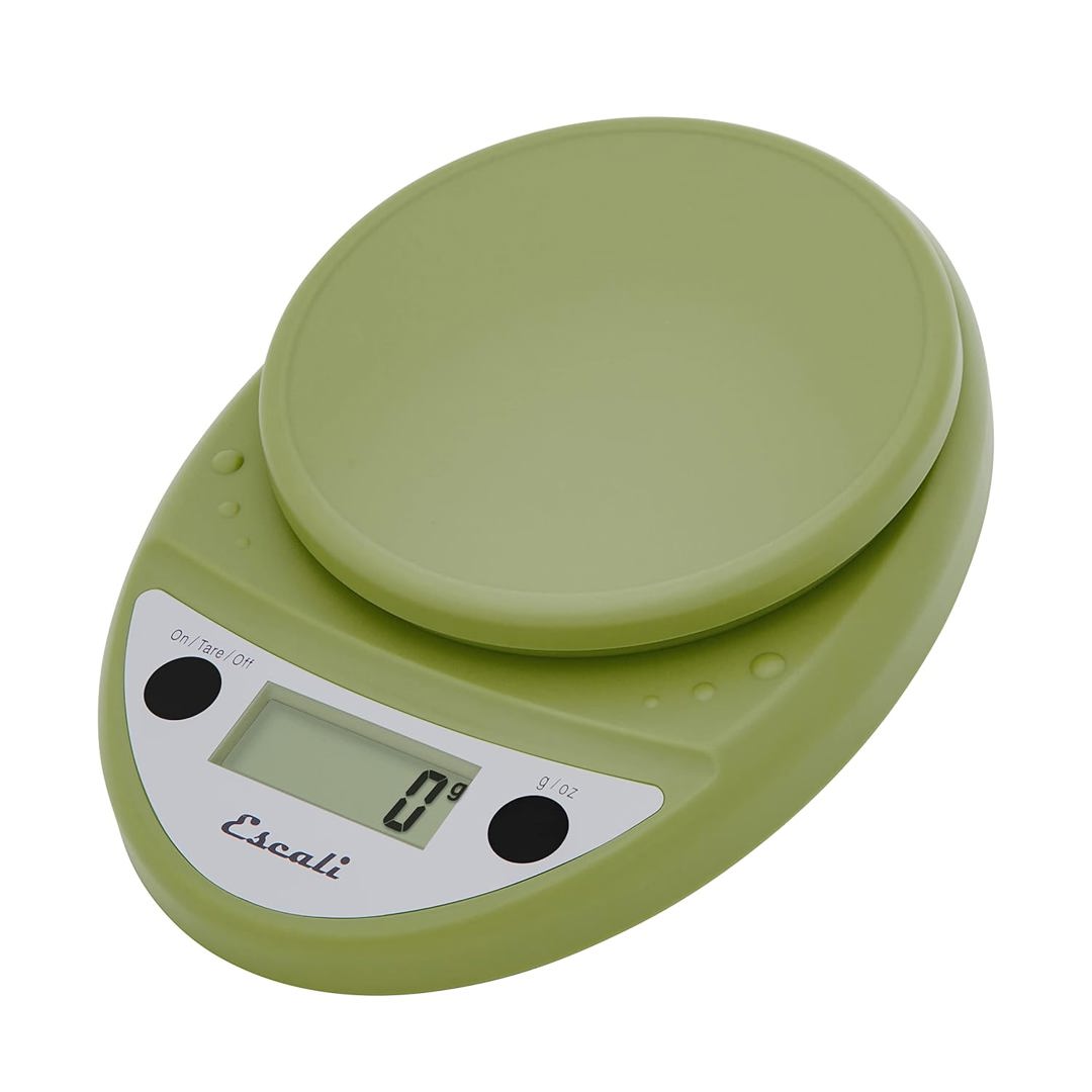 Escali Primo, Digital scale, 11 Lb / 5 Kg, Tarragon Green