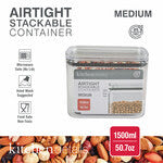 Airtight Rectangular Clear Food Storage Container - 1500 ML - 50.7 oz