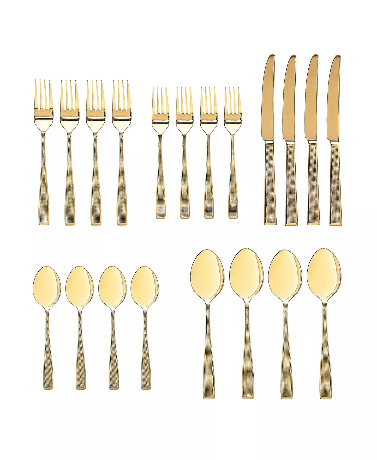 Godinger, Ingot Gold, 20 Piece Set, 18/10 Stainless Steel