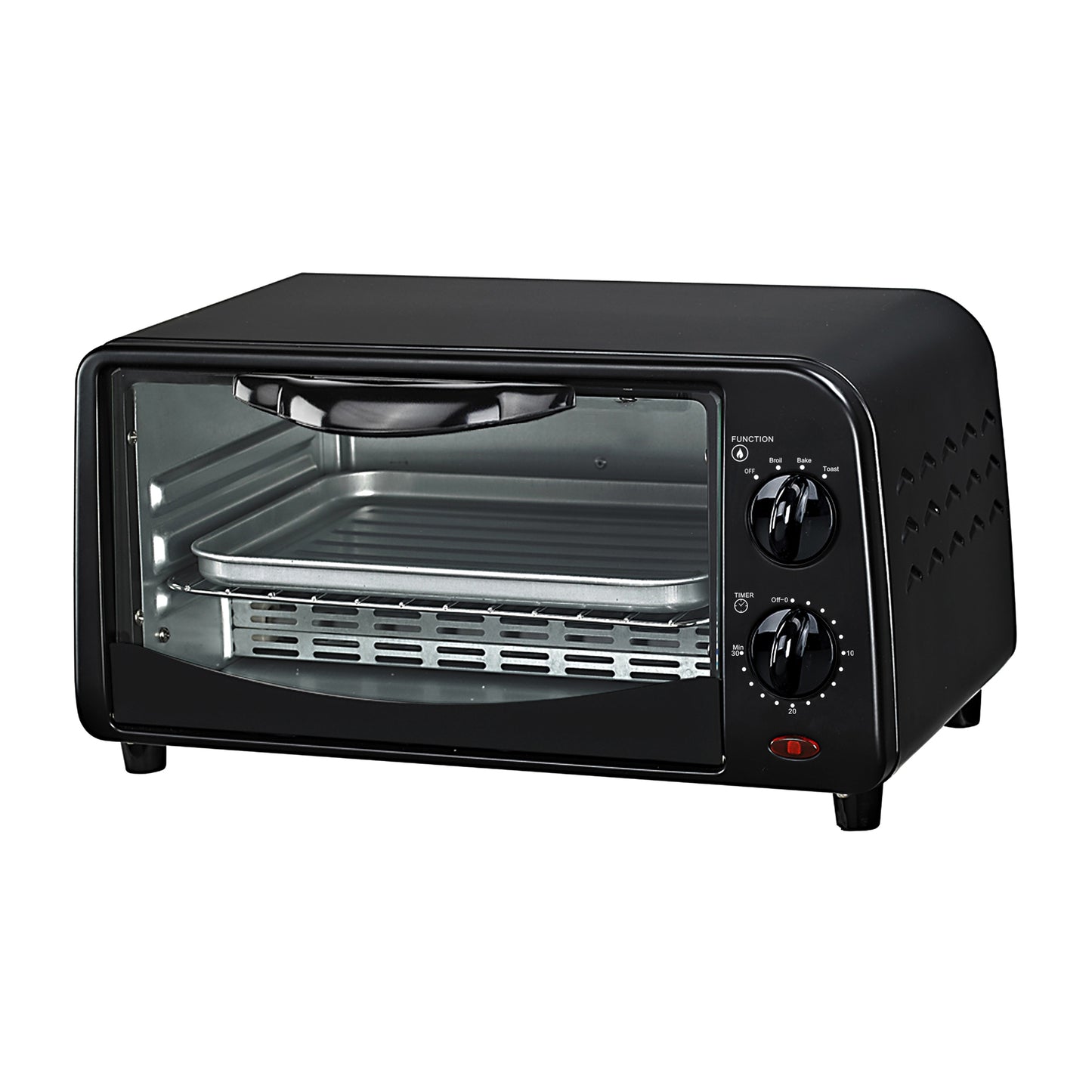 4-Slice Countertop Toaster Oven - Black
