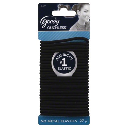 Lg 4mm Ouchless Pony Elastic Black 27 Pk