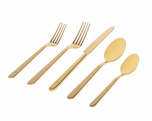lola Flatware Mirror PVD Gold 18/0 20Pc Set
