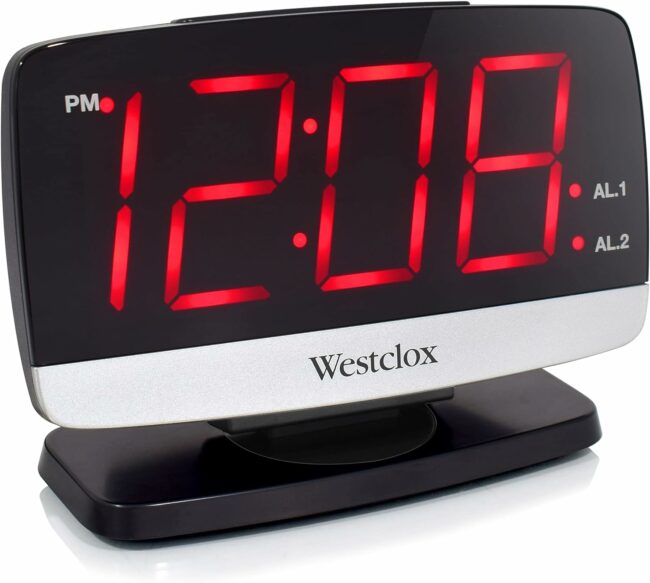 Westclox Tilt & Swivel Daul Alarm Clock