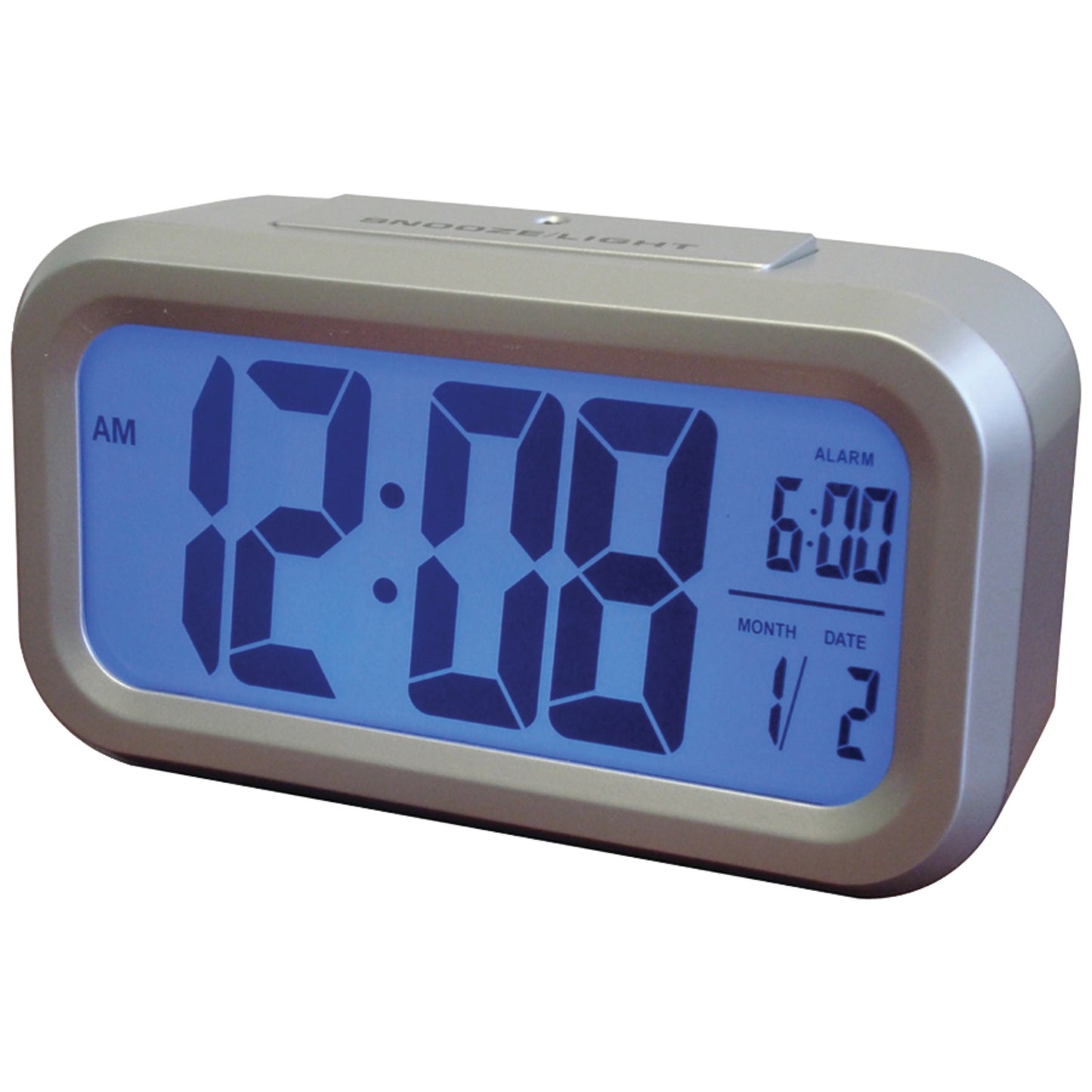 ALARM CLOCK-LCD w-TEMP DISPLAY BATTERY POWERED