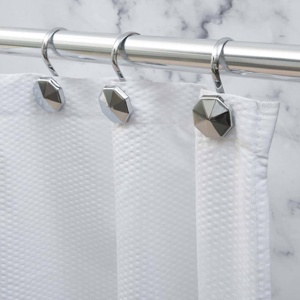 ALTA CHROME SHOWER CURTAIN HOOK SET/12
