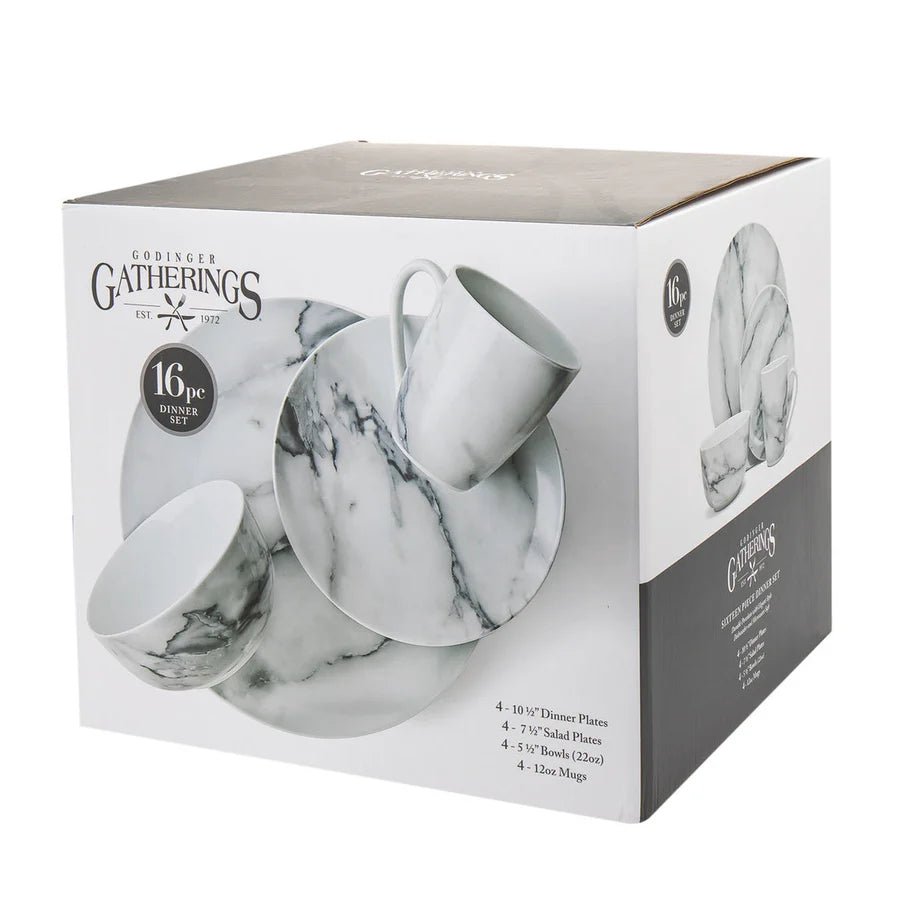 Carrera Porcelain 16 Piece Dinnerware Set, Service for 4 5