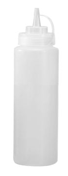 Castro - Clear Squeeze Bottle W/ Lid, 24 Oz