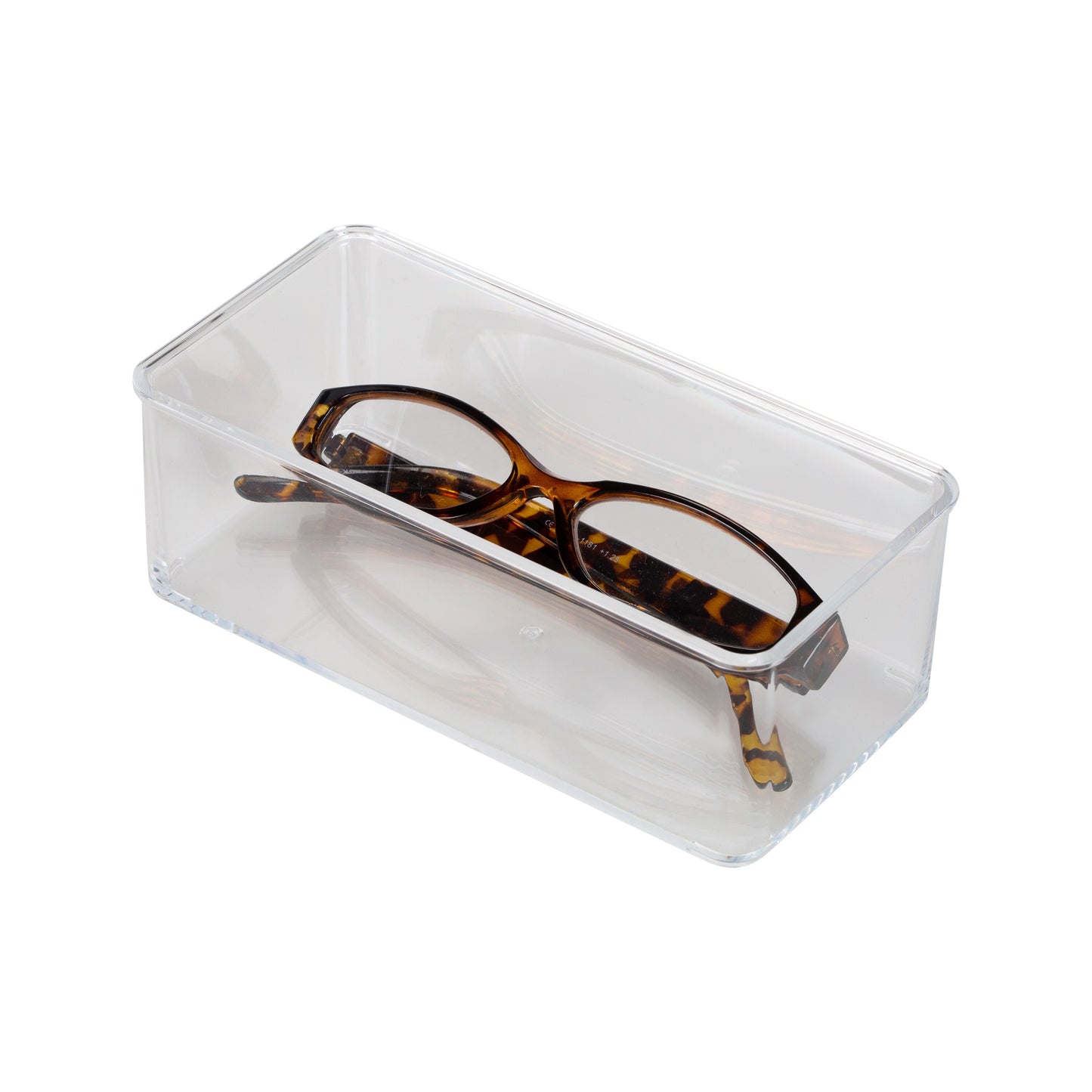 Clear Stackable Drawer Organizer 6"x3"x2" 2