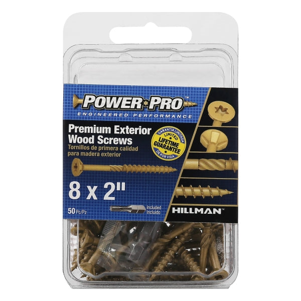 DCK SCREW 8X2" FLT 50PK