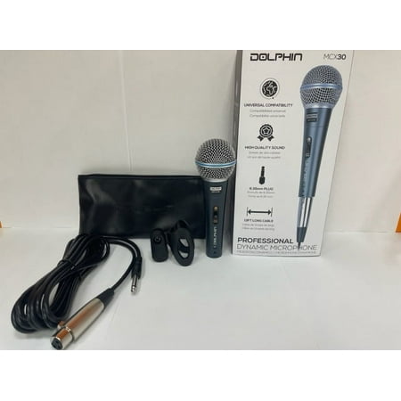 DOLPHIN PROF DYNAMIC MICROPHONE W/CLIP