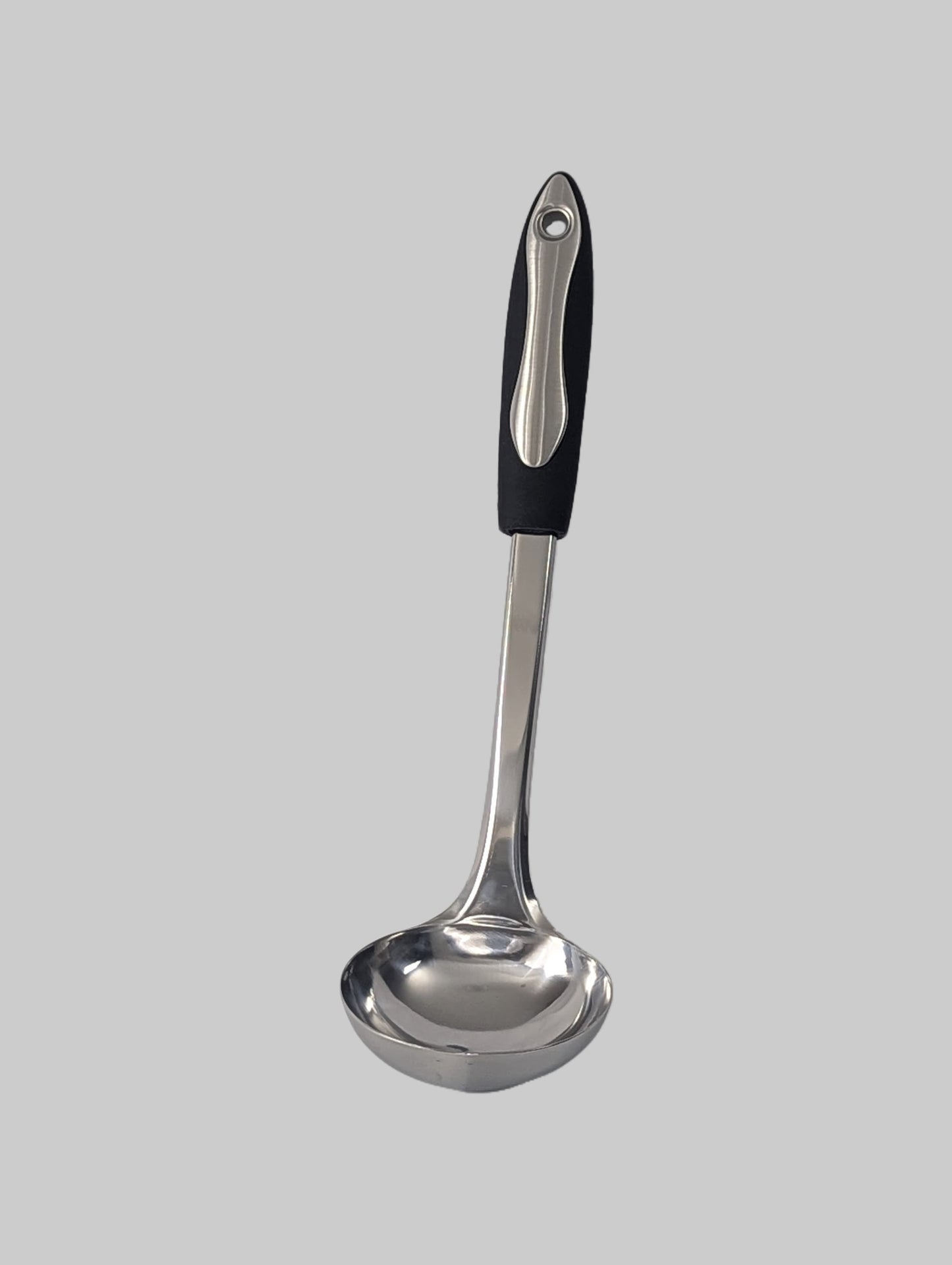 EFG Home, Rubber Handle Stainless Steel Soup Ladle 3