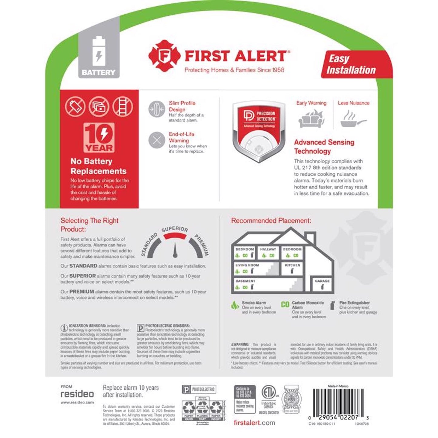 First Alert Combo 2 IN 1 Smoke & Carbon Alarm 10 YR 2