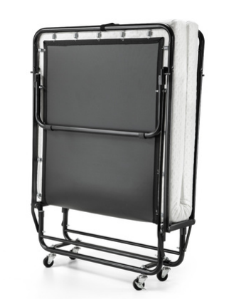 Folding Bed Cot W/ 4 Inch Memory Foam Mattress, Large Wheels 31" x 75"