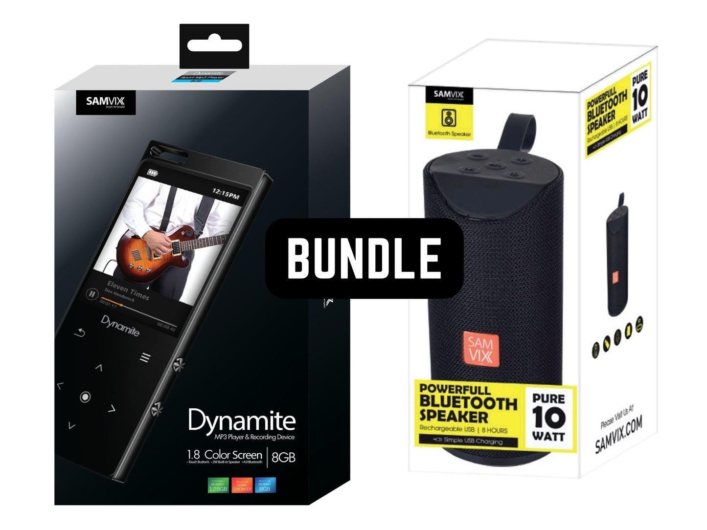 Samvix Dynamite Bundle Speaker & MP3 Player Recorder