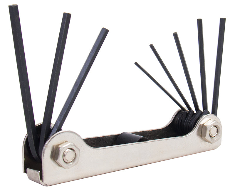 HEX KEY SET 8 PIECE FOLDING .05" - 5/32"