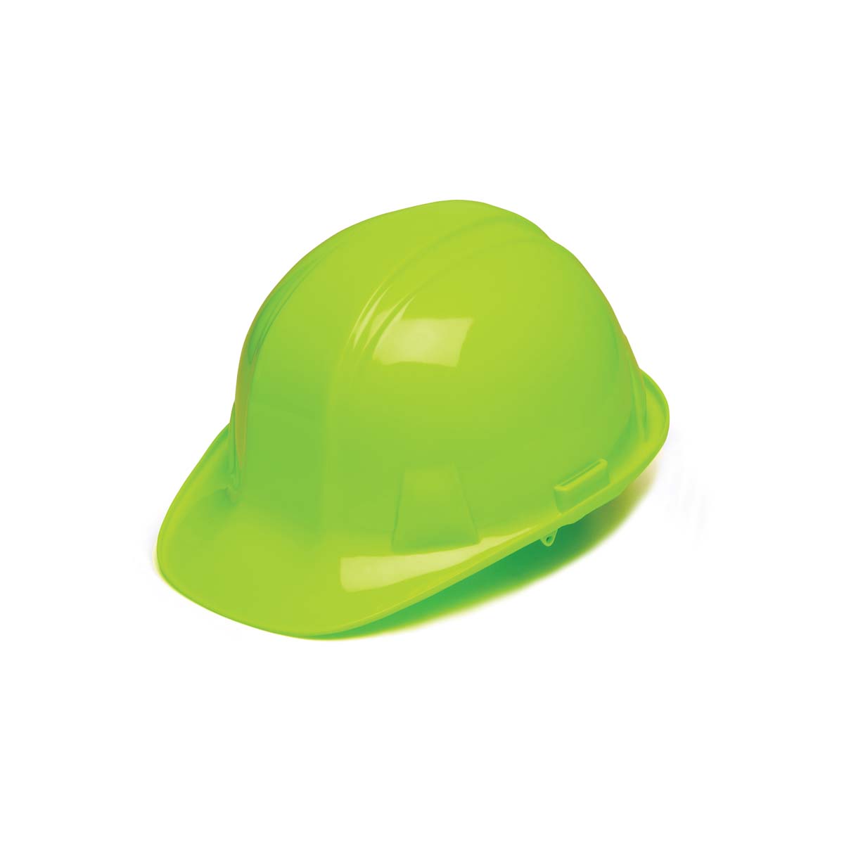 HI-VIZ LIME HARD HAT W/4 POINT RATCHET SUSPENSION