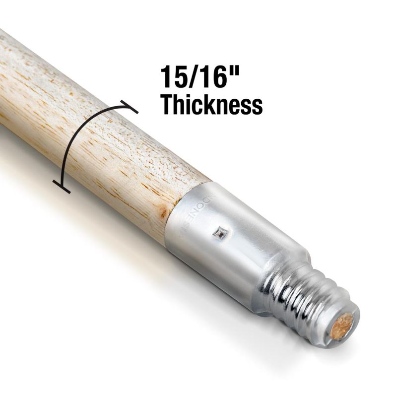 Hardwood Handle W/Metal Threaded Tip 5 Ft.