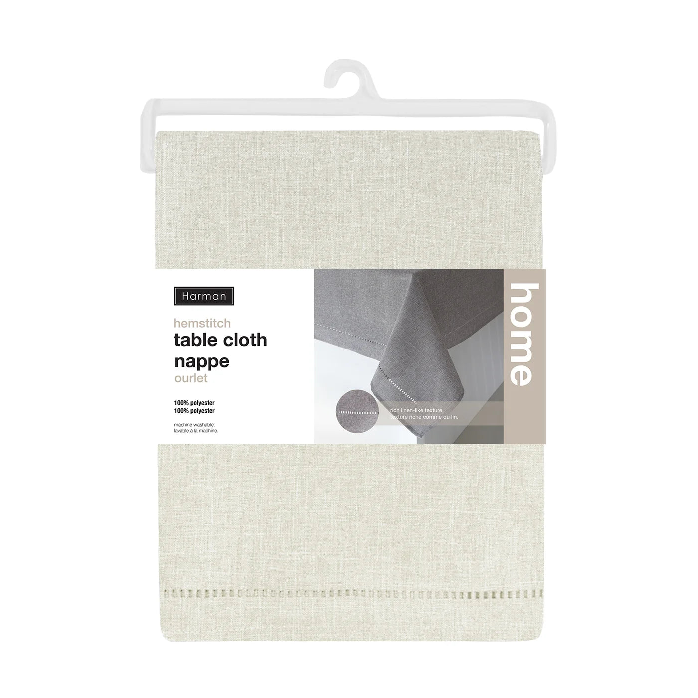 Hemstitch TableCloth beige 52x70 2