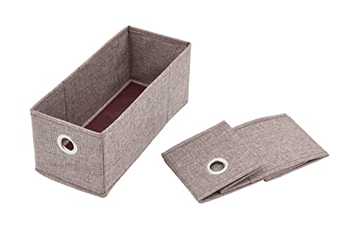 HomeHaven Fabric Bins (Pink, W6"xH6"xL13.75') 4