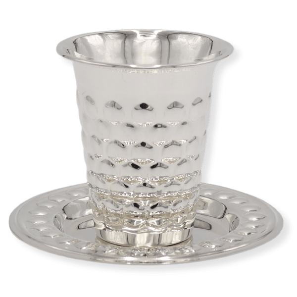 Kiddush Cup with Tray Octagon