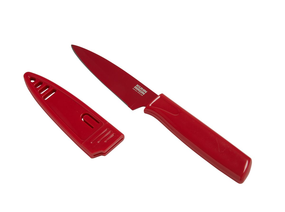 Kuhn Rikon Pairing Knife 4" Red