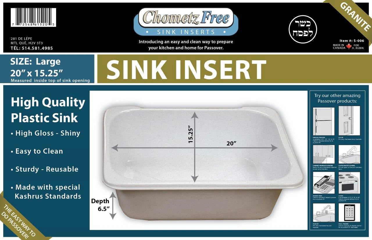 Large Sink Insert Center Hole