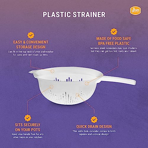 Large Strainer With Handle Grey 4