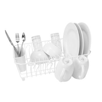 Large White Dish Drainer 4030