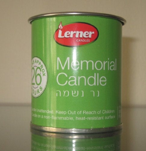 Lerner 26 Hour Tin Memorial Candle 1