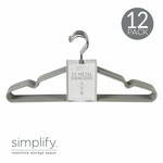 Metal Hangers Grey 12 pack
