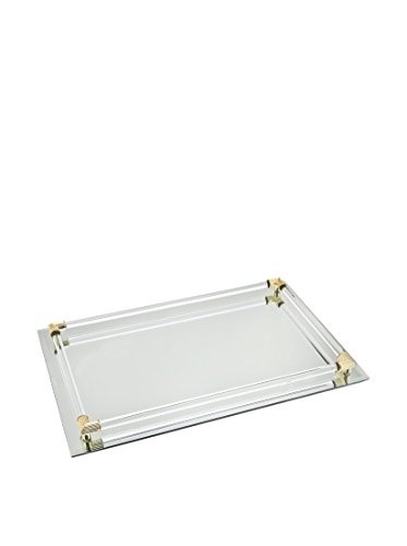 Mirror Tray with Crystal Border 8x11 1