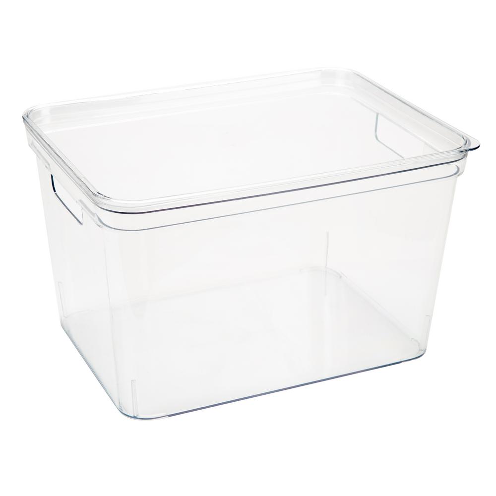 Multi Purpose Storage Bin With Lid 14''X10.6''X8.9''