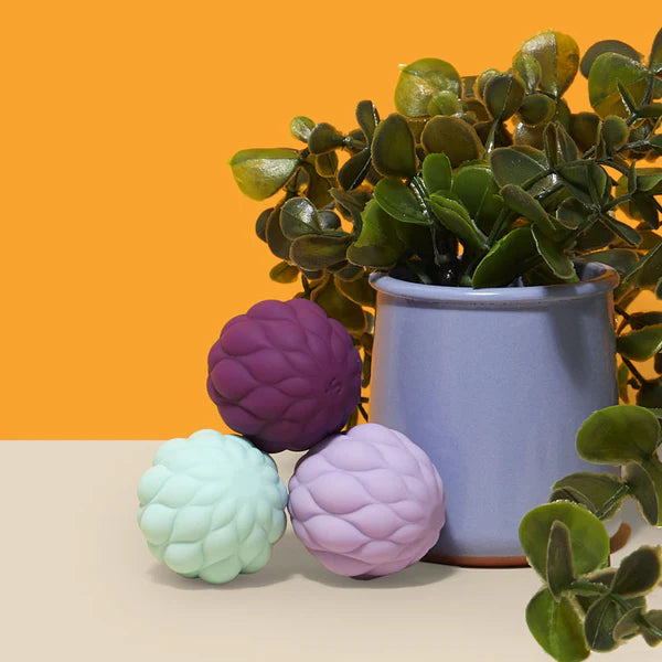 Speks Odds Soft Silicone Fidget Magnets, Silent Stress Relief Toys, Purple Puffs