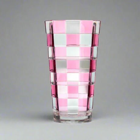 ACRYLIC HIGH BALL PINK CHECKERED