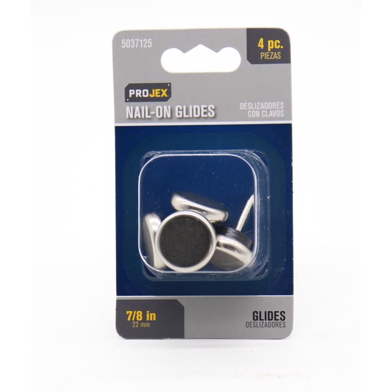 Projex Nail-On Glides Nickle 7/8'' 4 Pk. 2