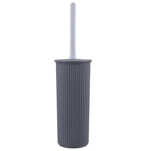 Ribbed Toilet Brush Grey 1