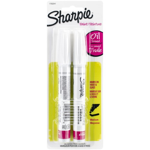 SHARPIE PAINT MED 2/CD WHITE