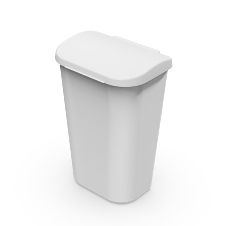 Sterilite Lift Top Waste Can (White)