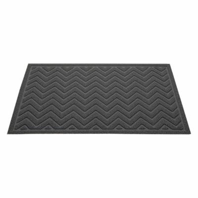 Superio 24'' X 35'' Large Chevron Coir Doormat Grey