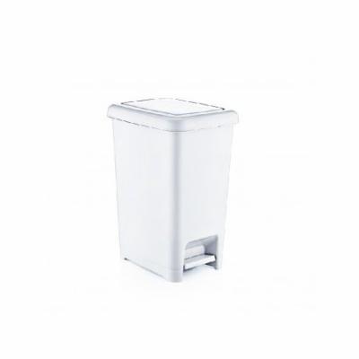 Superio Slim Pedal Trash Can (White)
