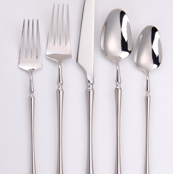 Vikko Dine - Irene, Mirror Silver, 18/10 Flatware, 20 Pc Set, Service For 4, Gift Box Window
