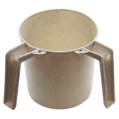 Wash Cup Plastic (White Speckled, Round)